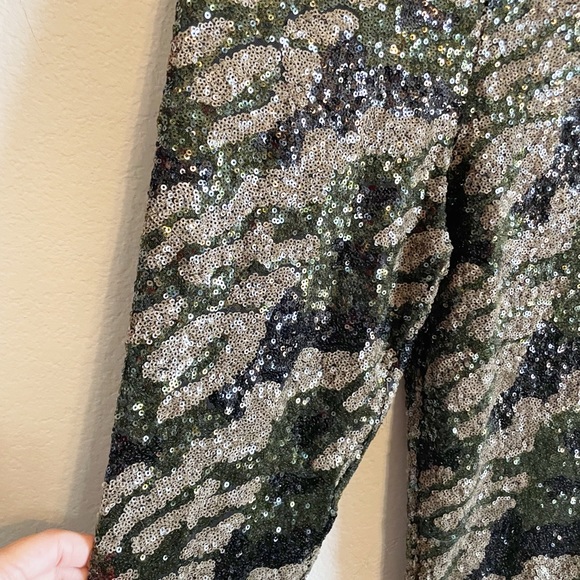 BCBGMaxAzria Black Sequin Leggings Size XXS - Picture 6 of 8